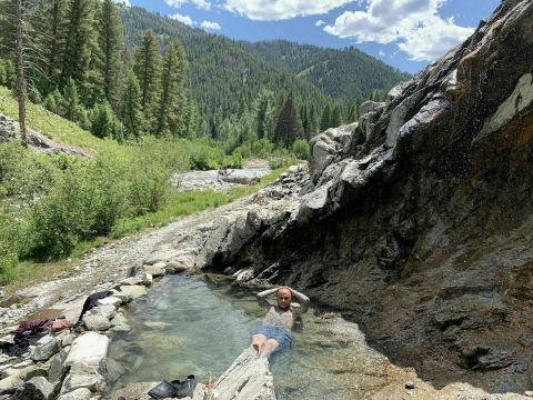 Fall Is The Perfect Time To Make The 3-Mile Hike To Skillern Hot Springs In Idaho's Sawtooth Forest