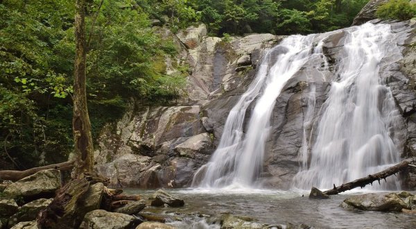 The Remote Hike To Whiteoak Canyon Falls In Virginia Winds Through An Old Growth Forest