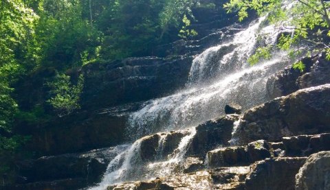 Silver Staircase Falls, A Stairway Waterfall In Montana, Is Heaven On Earth