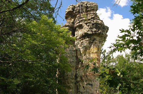 If You Love Being Outdoors, Take A Hike To Chimney Rock, A 30-Foot-Tall Pillar In The Woods In Minnesota