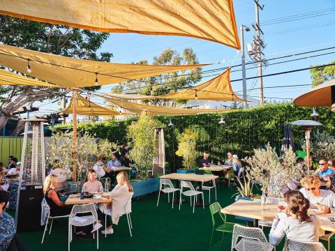 The Iconic Eatery In Southern California, The Rose Venice, Has The Most Delightful Outdoor Hideaway