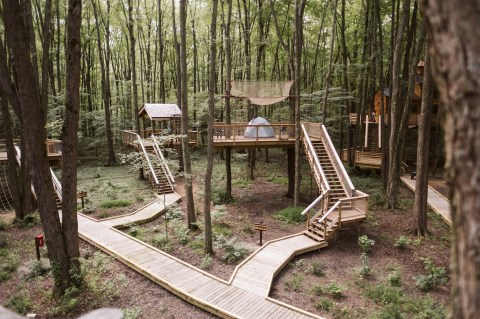 There's A Treehouse Village In Ohio Where You Can Spend The Night
