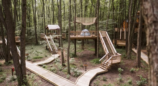 There’s A Treehouse Village In Ohio Where You Can Spend The Night