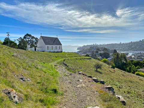The Old St. Hilary's Chapel Is A Beautiful Landmark Located On A Wildflower Preserve In Northern California