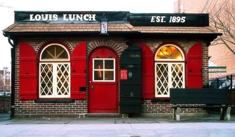 Order Some Of The Best Burgers In Connecticut At Louis' Lunch, A Historic Hamburger Stand