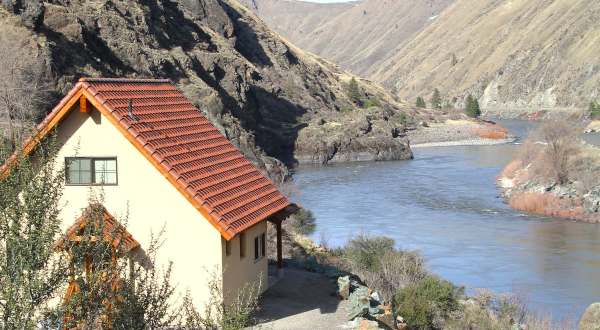 You’ll Have A Front Row View Of The Salmon River With Your Own Private Beach At This Idaho Airbnb