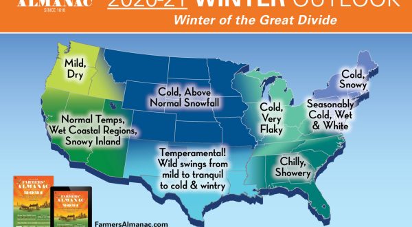 Washingtonians Should Expect A Mild Winter, According To The Farmers’ Almanac