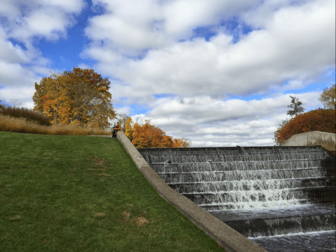 The Secret Manmade Waterfall Near Detroit That Most People Don’t Know About