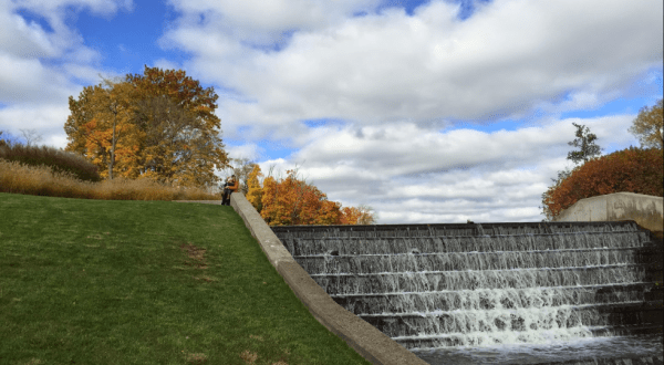 The Secret Manmade Waterfall Near Detroit That Most People Don’t Know About