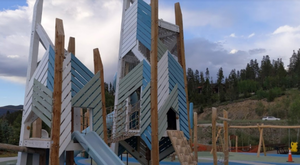 You Will Think You Have Entered The Kingdom Of Arendelle At The River Park and Playground In Colorado