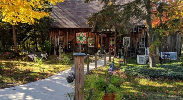 Old Barn Antiques In Michigan Is A Charming Antique Shop Housed In A Rustic Barn