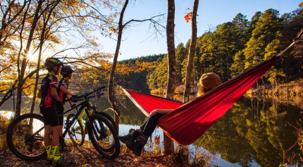 Bikers And Hikers Will Enjoy Northwoods Trail, A Gorgeous Lake Loop In Arkansas