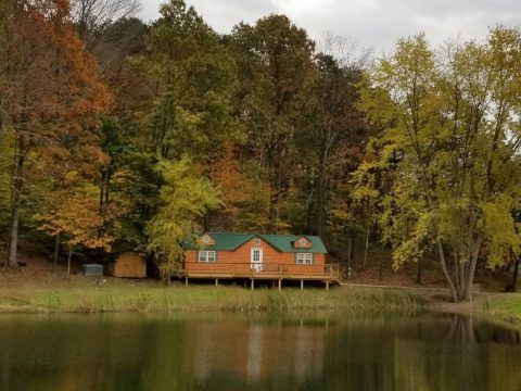 Sneak Away To An Autumn Retreat With Incredible Water Views When You Visit This Cabin In Ohio