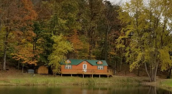 Sneak Away To An Autumn Retreat With Incredible Water Views When You Visit This Cabin In Ohio