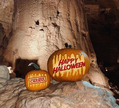 Celebrate Fall At Natural Bridge Caverns In Texas With Trick-Or-Treating, A Hay Maze, And More