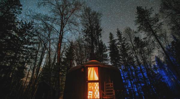 This Cozy Yurt Tucked In The Woods In Idaho Is The Perfect Base Camp For Your Next Adventure