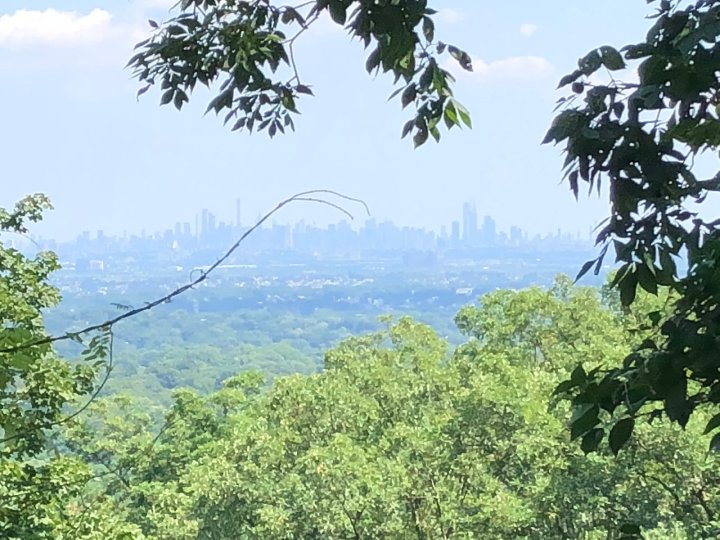 View of New York City from Kip's Castle New Jersey