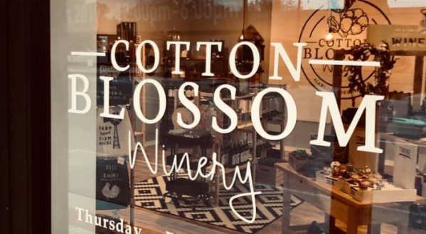 Enjoy Complimentary Wine Tastings From Cotton Blossom, A Small Town Winery Full Of Charm In Oklahoma