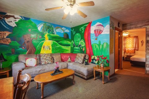 Sleep In A Whimsical Wizard Of Oz Themed Room In Wamego, Kansas