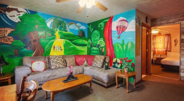 Sleep In A Whimsical Wizard Of Oz Themed Room In Wamego, Kansas