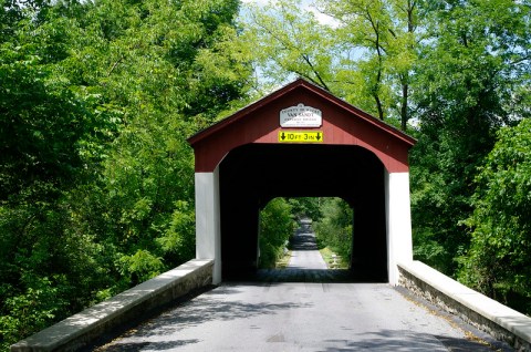 One Of The Most Haunted Bridges In Pennsylvania, Van Sant Covered Bridge Has Been Around Since 1875