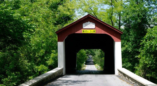 One Of The Most Haunted Bridges In Pennsylvania, Van Sant Covered Bridge Has Been Around Since 1875