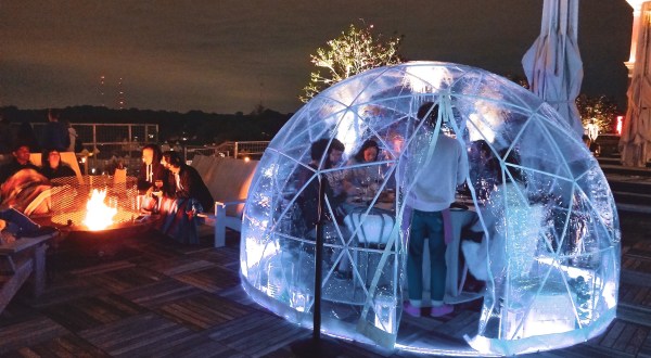 Dine Inside A Private Igloo With City Views At Ponce City Roof In Georgia