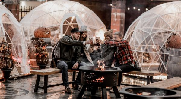 Dine Inside A Private Igloo At Three Rivers Distillery Company In Indiana