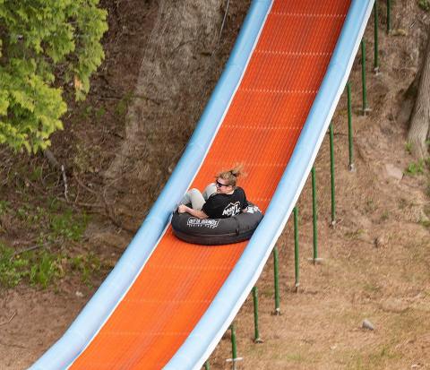 Rocket Through The Woods At Outta Bounds In Wisconsin, A Unique Year-Round Tubing Park