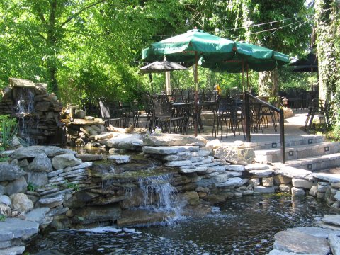 Enjoy Outdoor Dining By A Waterfall Even In The Winter At Selena's In Kentucky