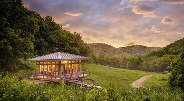 Enjoy Panoramic Views At The Glass House And The Meadow House In Wisconsin