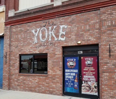 Burgers On Fresh Homemade Buns At The Yoke Bar & Grill In Small Town Kansas
