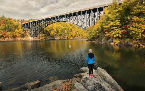Walk Across The French King Bridge For A Gorgeous View Of Massachusetts’ Fall Colors