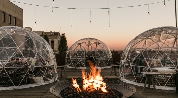 Dine Inside A Private Igloo With Your Very Own Firepit At The Bobby Hotel In Tennessee