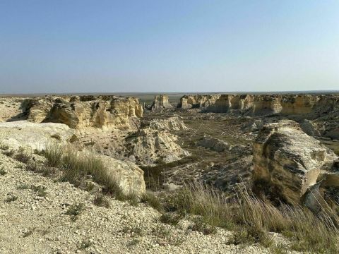Off The Beaten Path In Little Jerusalem Badlands State Park, You'll Find A Breathtaking Kansas Overlook That Lets You See For Miles