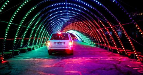Drive Through Millions Of Lights At Expo Idaho At The Christmas In Color Holiday Display