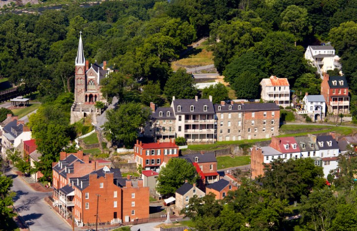 Harpers Ferry Aerial View West Virginia