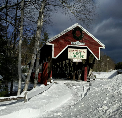 This Charming New Hampshire Bed & Breakfast Is Nestled Next To A Covered Bridge That Has A Quaint Shop Hidden Inside