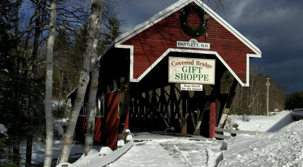 This Charming New Hampshire Bed & Breakfast Is Nestled Next To A Covered Bridge That Has A Quaint Shop Hidden Inside