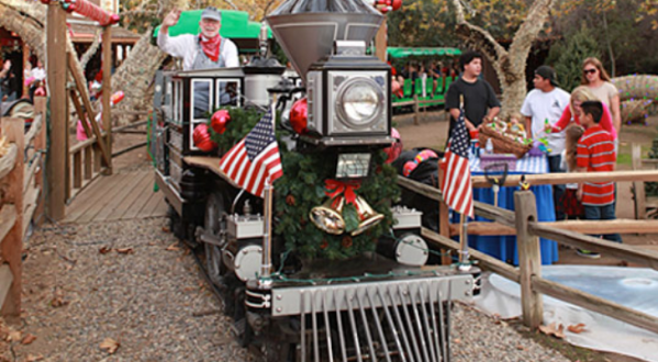 Take A Ride On The Irvine Park Railroad Christmas Train In Southern California For A Dose Of Holiday Cheer