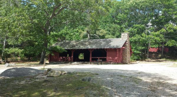 You’ll Have A Front Row View Of Burlingame State Park, Rhode Island In This Cozy Cabin