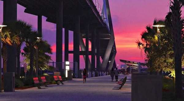 Found Beneath South Carolina’s Tallest Bridge, The Mount Pleasant Pier Is A Must-Visit Attraction