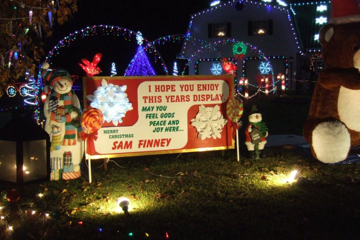 Finney's Christmas Wonderland Sign Arkansas