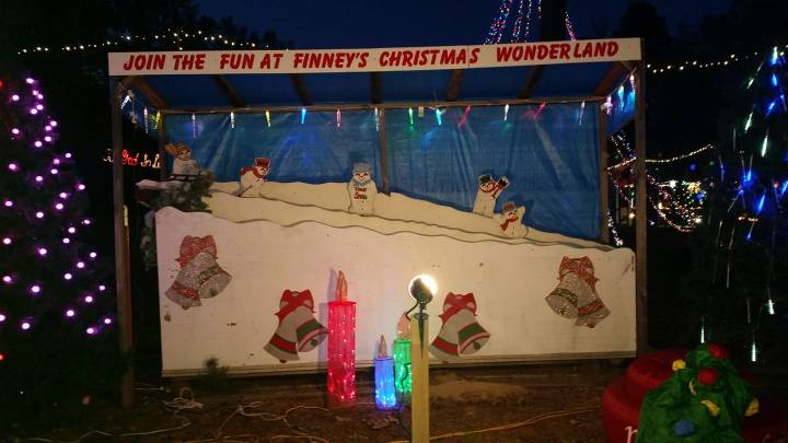Finney's Christmas Wonderland Welcome Sign Arkansas