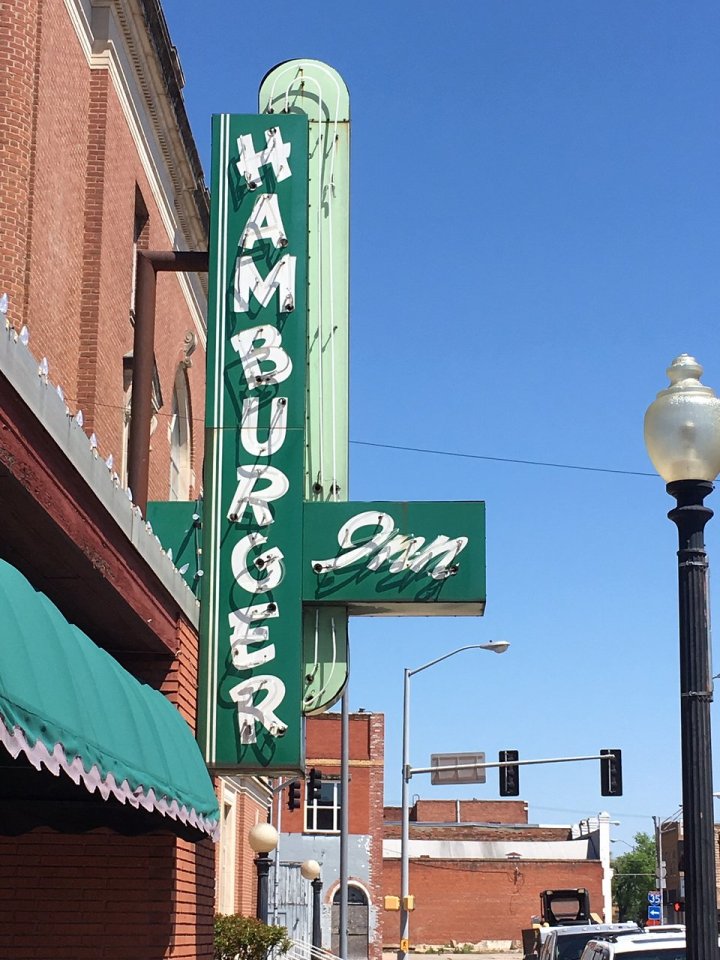 Hamburger Inn Vintage Neon Sign Oklahoma