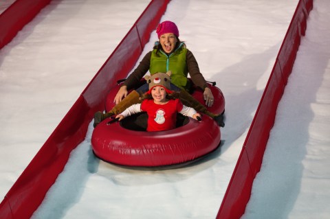 Tackle An 8-Lane Snow Tubing Hill At Gaylord Texan Resort In Texas This Year