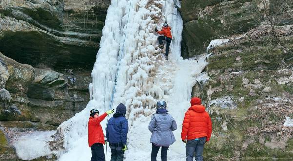 You Can Have An Epic Ice Climbing Adventure At These Illinois Falls In The Winter