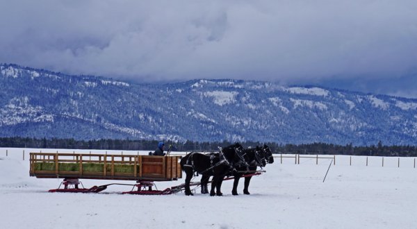 See The Charming Town Of Donnelly, Idaho Like Never Before On This Delightful Sleigh Ride
