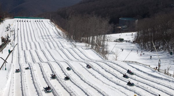 Tackle A 10-Story-High Snow Tubing Hill At Wintergreen Resort In Virginia This Year