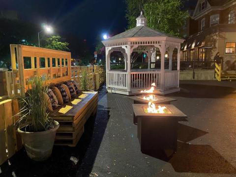 Dine Next To Twinkling Lights At J Restaurant, A Festive Destination In Connecticut